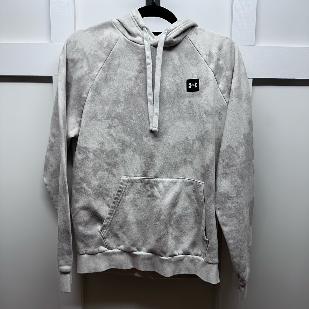 Under Armour Gray Sweater with Hood and Half-Zip